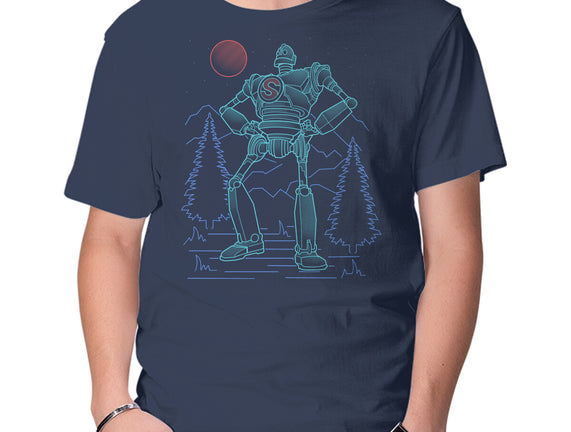 Iron Colossal Neon Lineart
