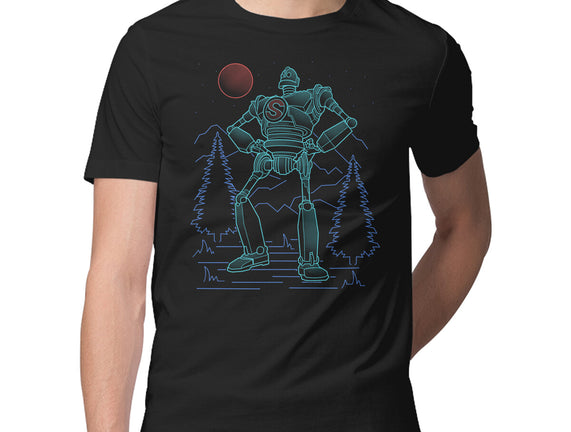Iron Colossal Neon Lineart
