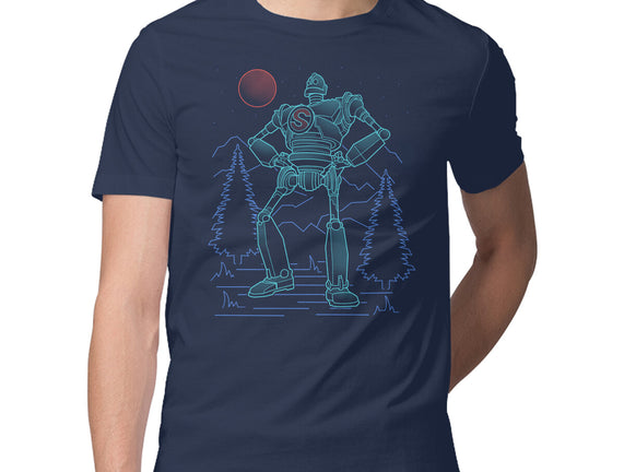 Iron Colossal Neon Lineart