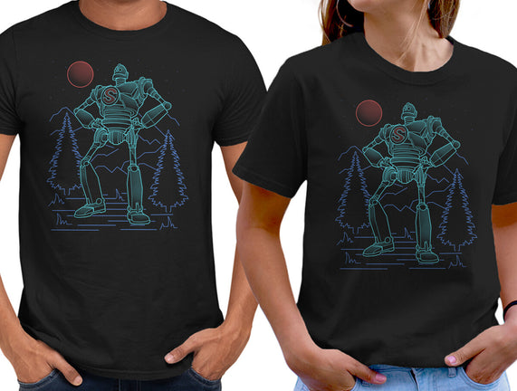 Iron Colossal Neon Lineart