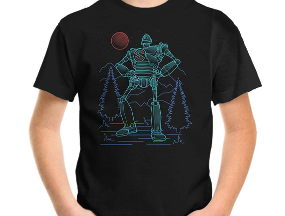 Iron Colossal Neon Lineart