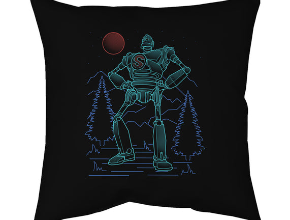 Iron Colossal Neon Lineart