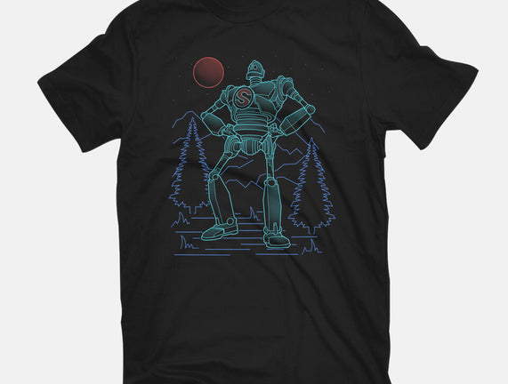 Iron Colossal Neon Lineart