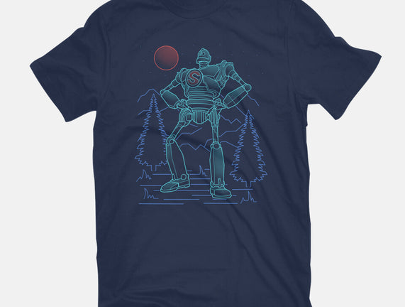 Iron Colossal Neon Lineart
