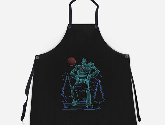 Iron Colossal Neon Lineart