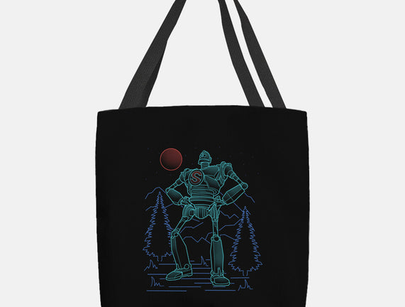 Iron Colossal Neon Lineart