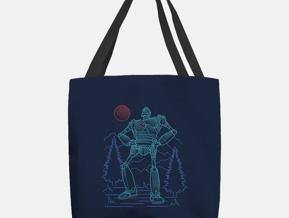 Iron Colossal Neon Lineart