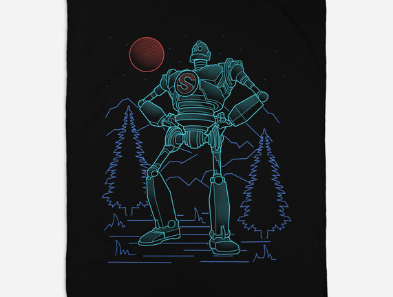 Iron Colossal Neon Lineart