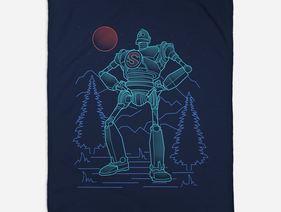 Iron Colossal Neon Lineart