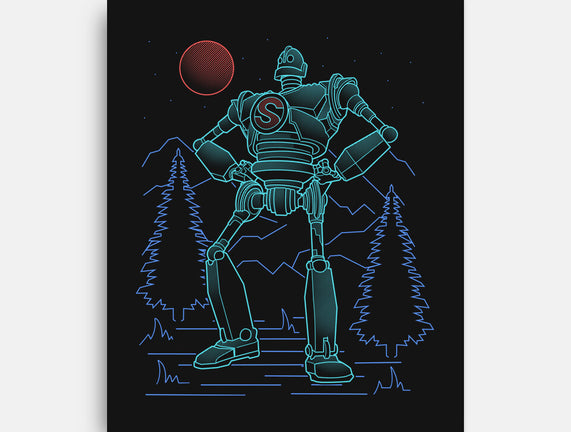 Iron Colossal Neon Lineart