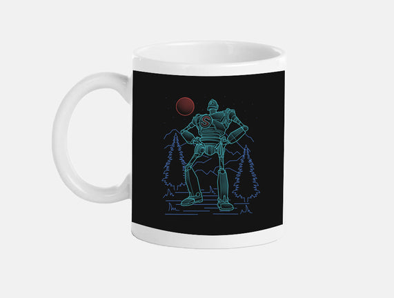 Iron Colossal Neon Lineart