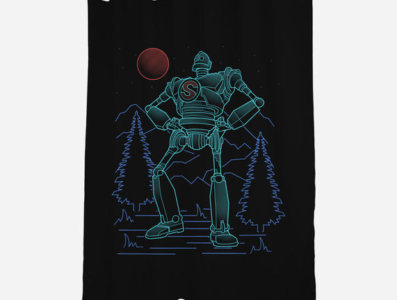 Iron Colossal Neon Lineart