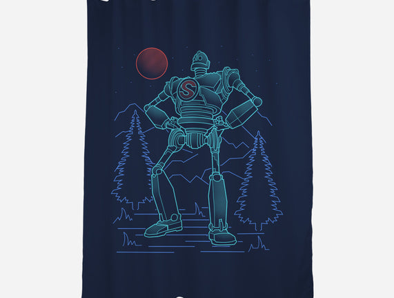 Iron Colossal Neon Lineart