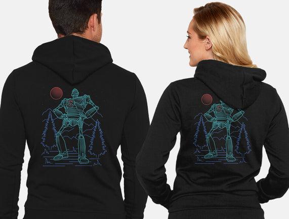 Iron Colossal Neon Lineart