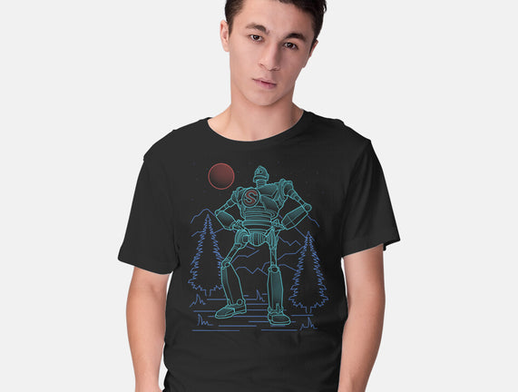 Iron Colossal Neon Lineart