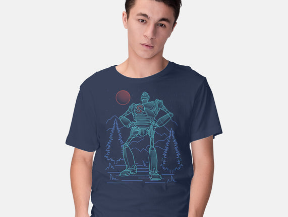 Iron Colossal Neon Lineart
