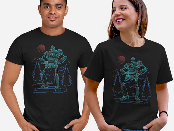 Iron Colossal Neon Lineart