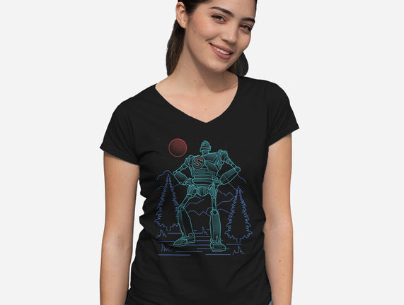 Iron Colossal Neon Lineart