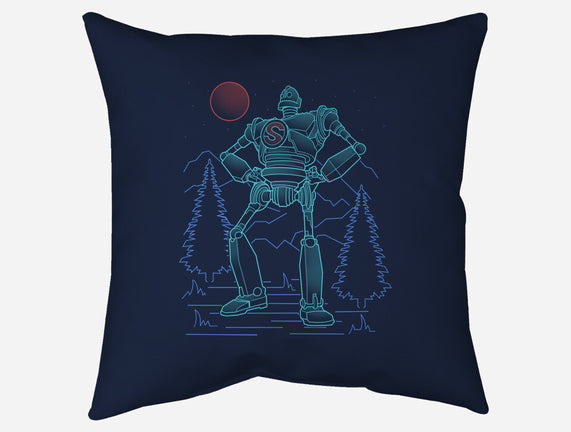 Iron Colossal Neon Lineart