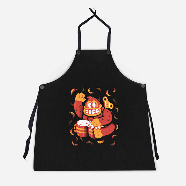 The Gorilla-Unisex-Kitchen-Apron-8BitHobo