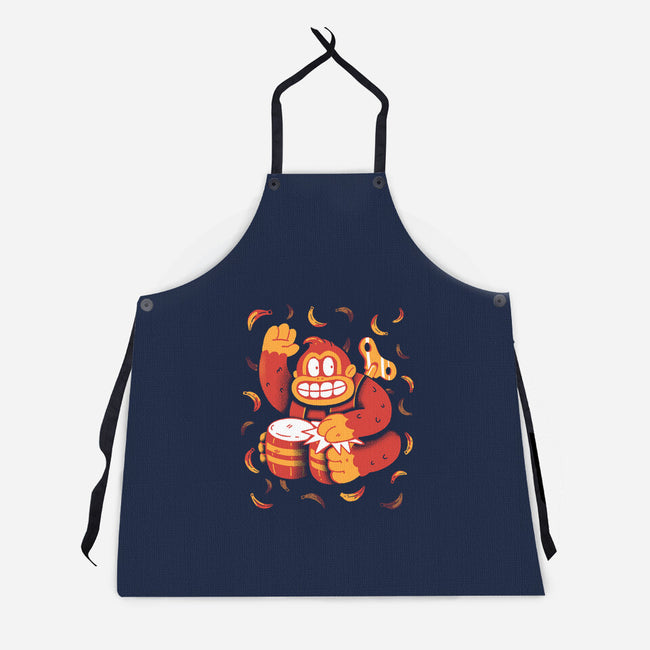 The Gorilla-Unisex-Kitchen-Apron-8BitHobo