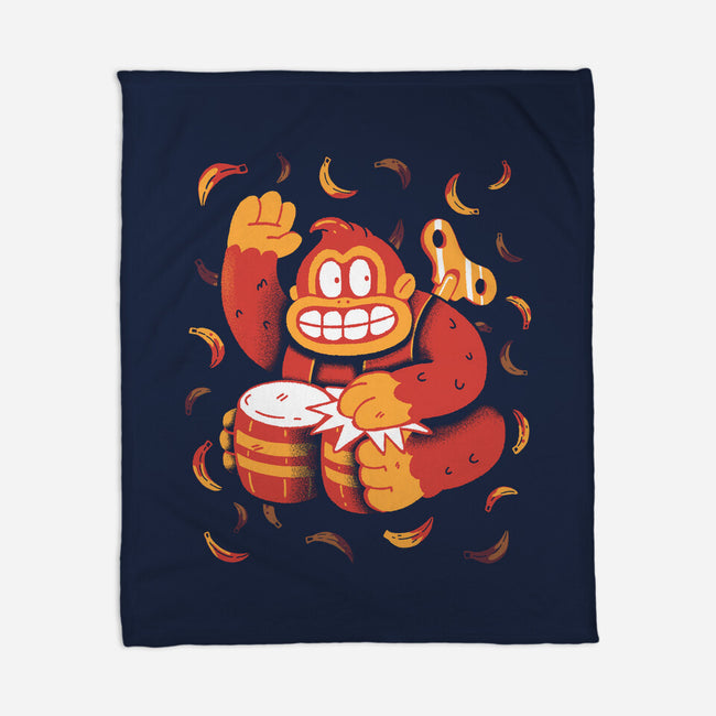 The Gorilla-None-Fleece-Blanket-8BitHobo