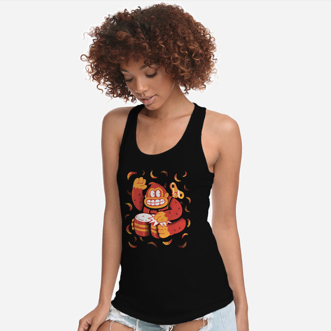 The Gorilla-Womens-Racerback-Tank-8BitHobo