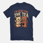 Gossip Tea Cats-Womens-Fitted-Tee-Studio Mootant