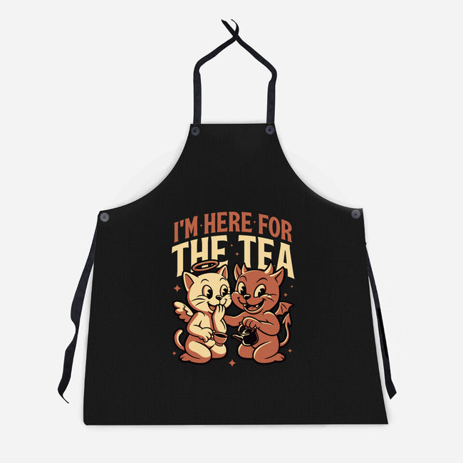 Gossip Tea Cats-Unisex-Kitchen-Apron-Studio Mootant