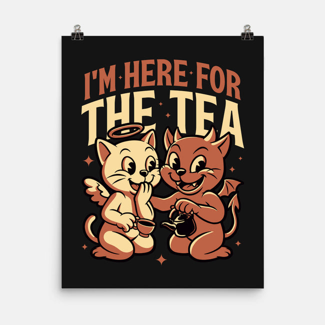 Gossip Tea Cats-None-Matte-Poster-Studio Mootant