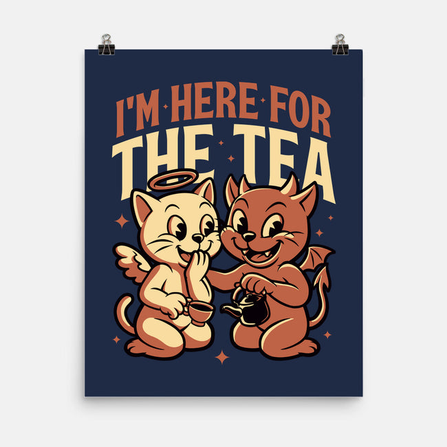 Gossip Tea Cats-None-Matte-Poster-Studio Mootant