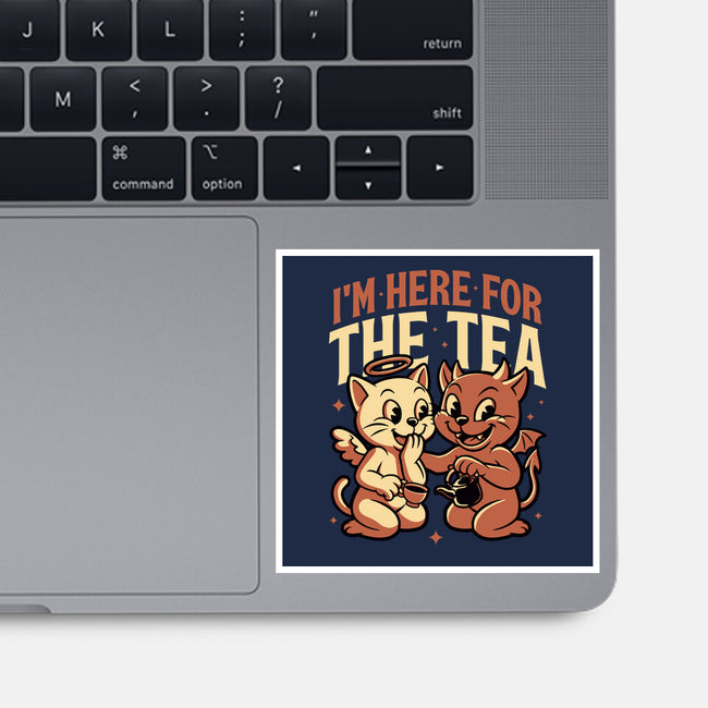 Gossip Tea Cats-None-Glossy-Sticker-Studio Mootant