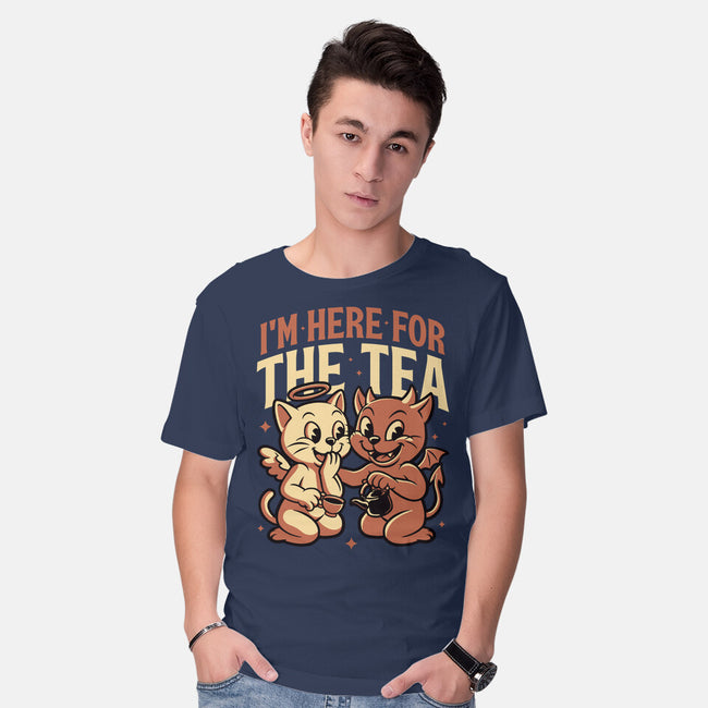 Gossip Tea Cats-Mens-Basic-Tee-Studio Mootant