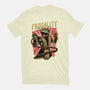 Frog Puppet Fighter-Mens-Basic-Tee-Studio Mootant
