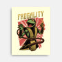 Frog Puppet Fighter-None-Stretched-Canvas-Studio Mootant