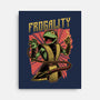 Frog Puppet Fighter-None-Stretched-Canvas-Studio Mootant