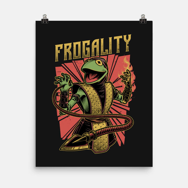 Frog Puppet Fighter-None-Matte-Poster-Studio Mootant