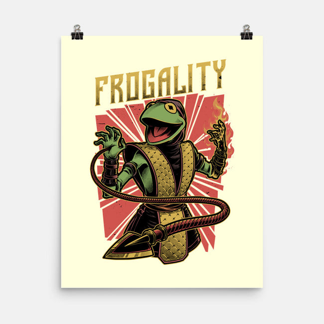 Frog Puppet Fighter-None-Matte-Poster-Studio Mootant
