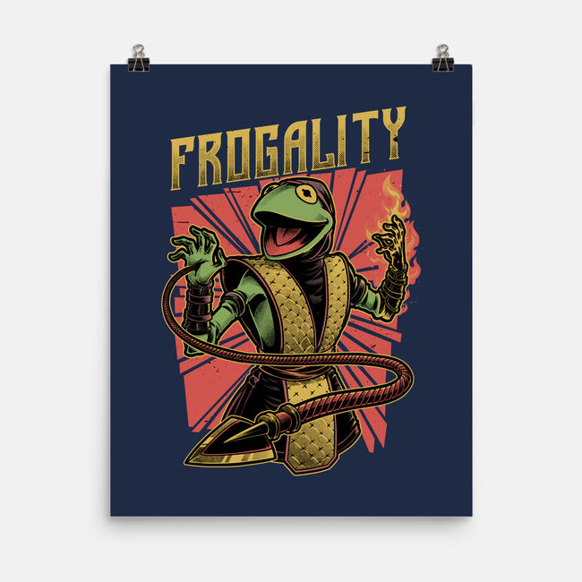 Frog Puppet Fighter-None-Matte-Poster-Studio Mootant