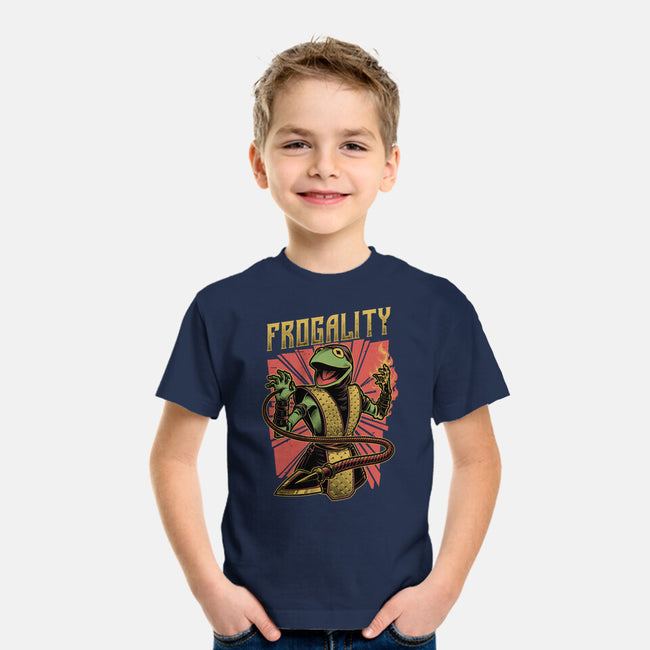 Frog Puppet Fighter-Youth-Basic-Tee-Studio Mootant