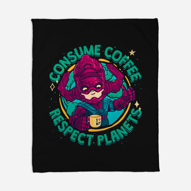 Devourer Of Coffee-None-Fleece-Blanket-teesgeex