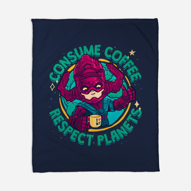Devourer Of Coffee-None-Fleece-Blanket-teesgeex