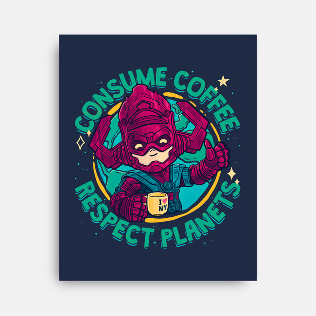 Devourer Of Coffee-None-Stretched-Canvas-teesgeex