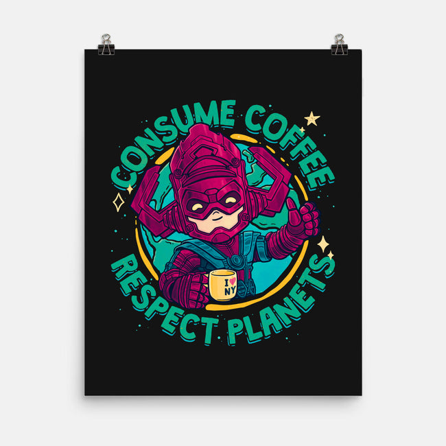 Devourer Of Coffee-None-Matte-Poster-teesgeex