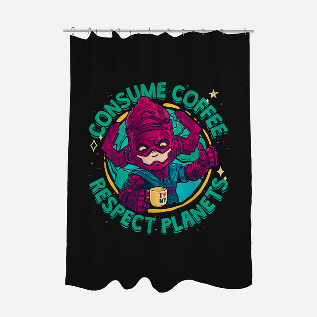 Devourer Of Coffee-None-Polyester-Shower Curtain-teesgeex