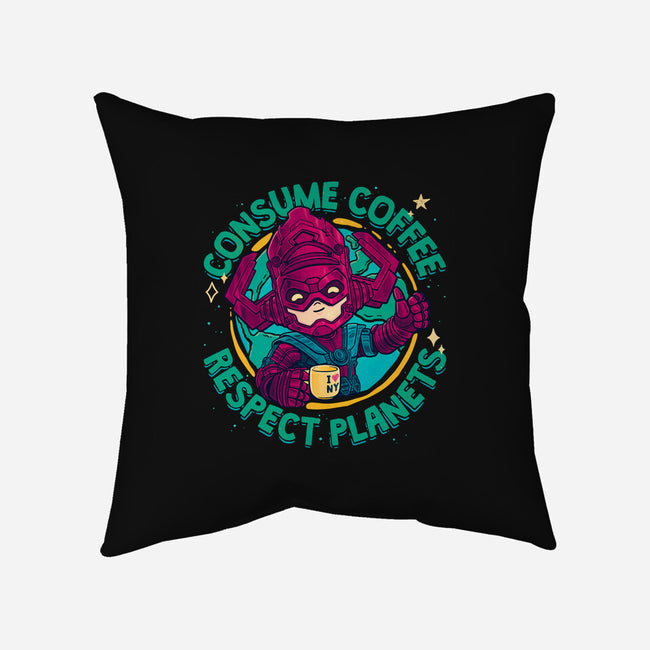Devourer Of Coffee-None-Removable Cover w Insert-Throw Pillow-teesgeex
