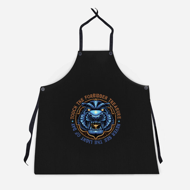 Forbidden Treasure-Unisex-Kitchen-Apron-glitchygorilla