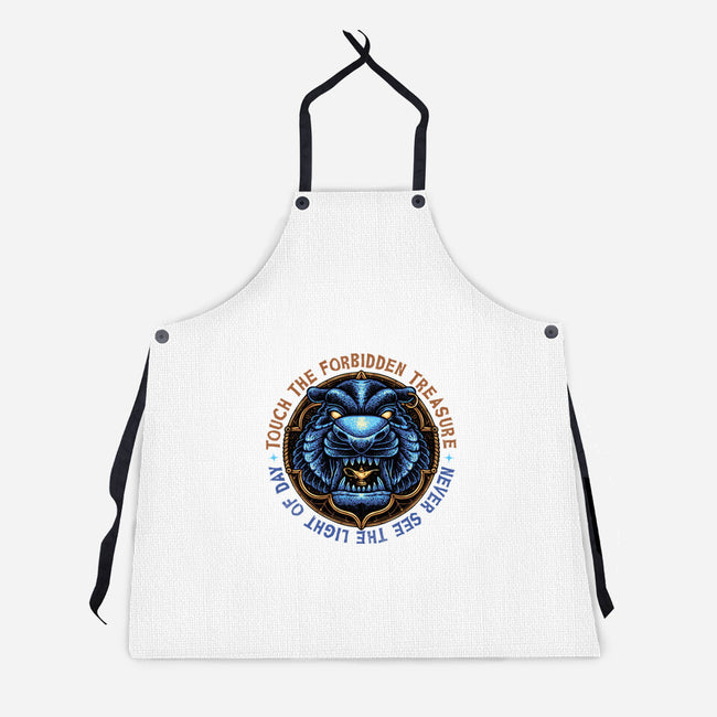 Forbidden Treasure-Unisex-Kitchen-Apron-glitchygorilla