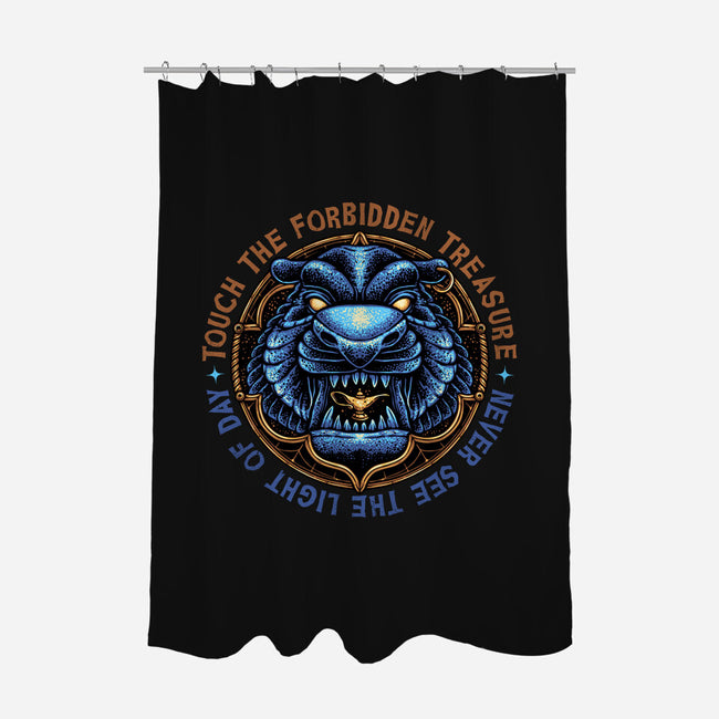 Forbidden Treasure-None-Polyester-Shower Curtain-glitchygorilla
