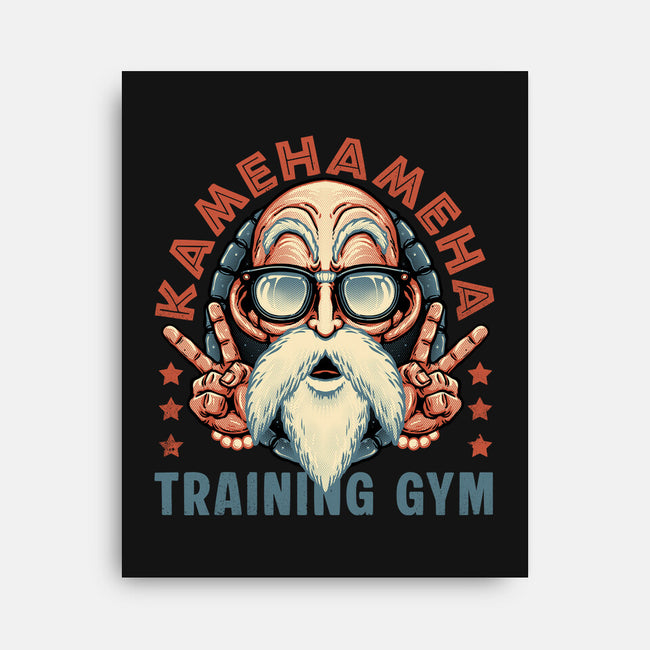 Kame Training Gym-None-Stretched-Canvas-glitchygorilla